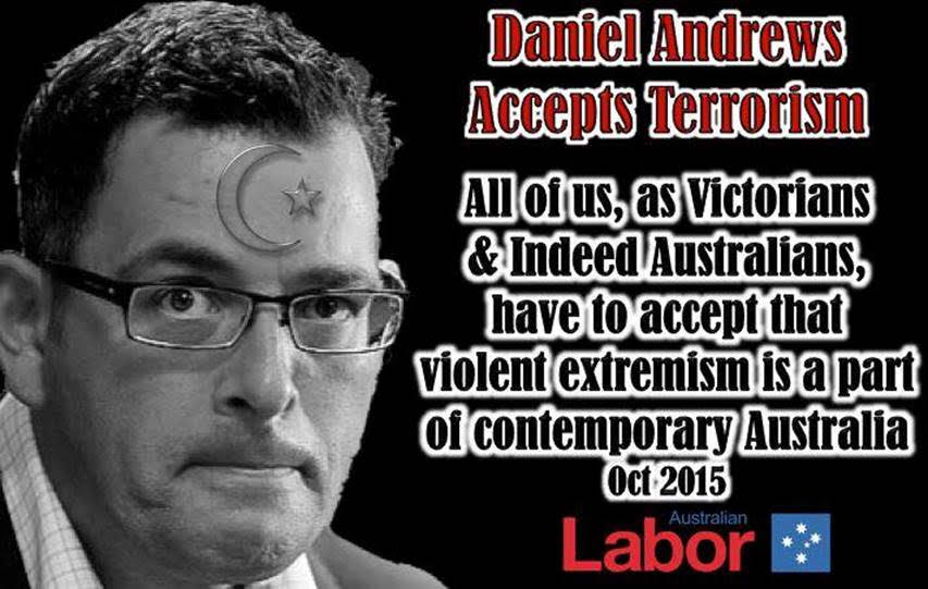 Danial Andrews accepts Terrorism Rite-ON!