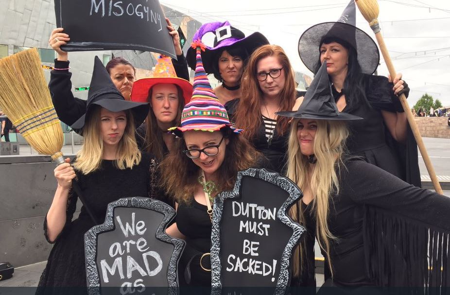 MAD FU*KING WITCHES SHUT DOWN FREE SPEECH