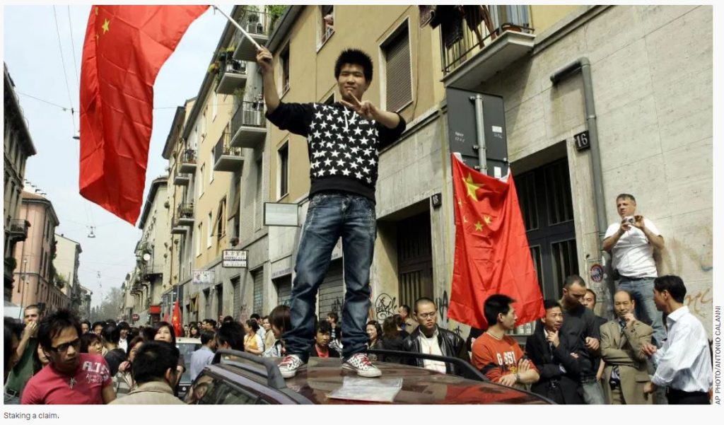 china staking a claim in italy