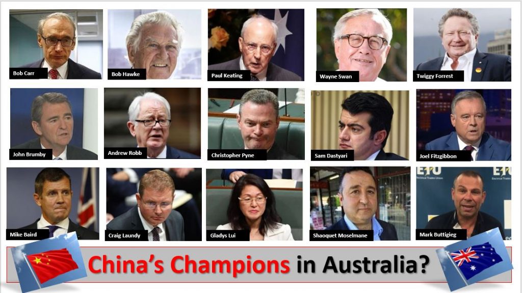 China's Champions in Australia